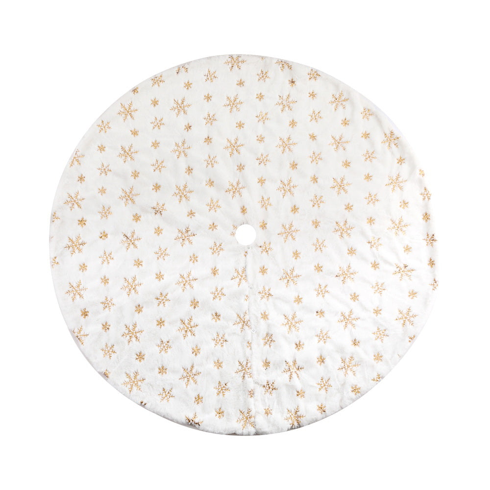 NNEDSZ Christmas Tree Skirt 120cm Snowflake Ornaments Xmas Decorations