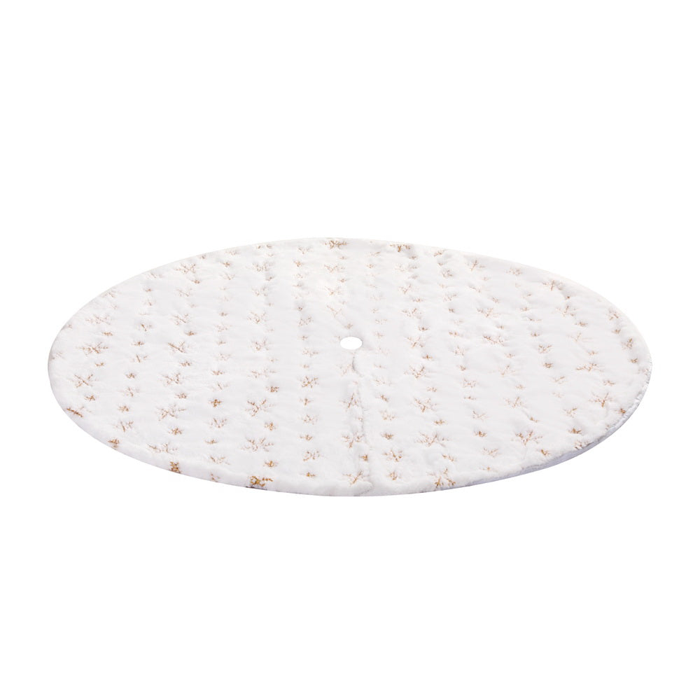 NNEDSZ Christmas Tree Skirt 120cm Snowflake Ornaments Xmas Decorations