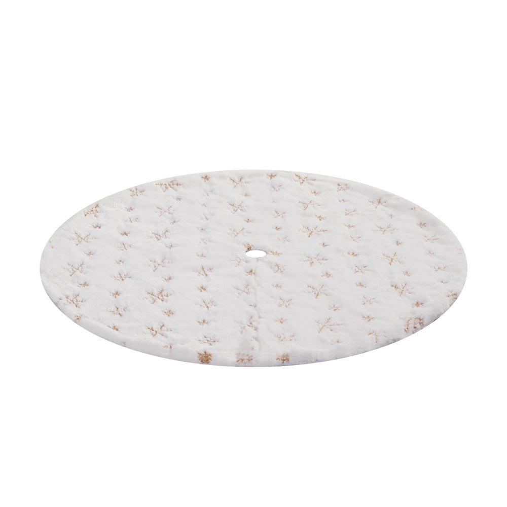 NNEDSZ Christmas Tree Skirt 90cm Snowflake Ornaments Xmas Decorations